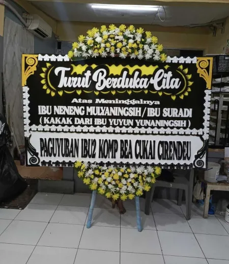 Papan Bunga Duka Patra Anyer